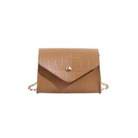 Women's Pu Leather Solid Color Basic Classic Style Square Flip Cover Shoulder Bag Crossbody Bag sku image 1