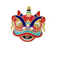 Chinoiserie Lion Alloy Enamel Plating Jewelry Accessories main image 5