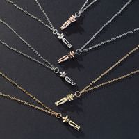 Simple Style Human Zinc Alloy Plating Couple Pendant Necklace main image 6