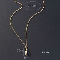 Simple Style Human Zinc Alloy Plating Couple Pendant Necklace main image 2