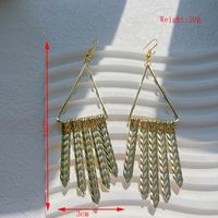 1 Paar Elegant Geometrisch Überzug Inlay Legierung Künstliche Perlen 14 Karat Vergoldet Ohrringe main image 2