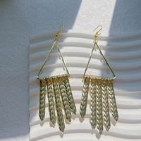 1 Pair Elegant Geometric Plating Inlay Alloy Artificial Pearls 14k Gold Plated Earrings sku image 3