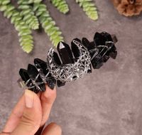 Women's Ethnic Style Geometric Moon Crystal Handmade Crown sku image 1