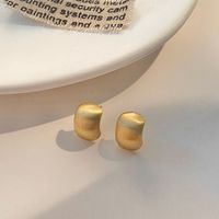 1 Pair Simple Style Geometric Plating Alloy Gold Plated Ear Studs main image 6