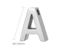 1 Piece 12 * 9mm Stainless Steel Letter Pendant main image 2