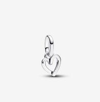 Simple Style Heart Shape Sterling Silver Plating Hollow Out Charms Jewelry Accessories main image 6