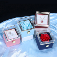 Romantic Solid Color Plastic Valentine'S Day Jewelry Boxes main image 6