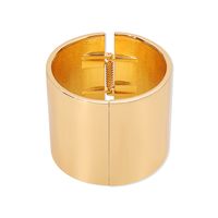 Exaggerated Simple Style Solid Color Alloy Women's Wide Bracelet main image 6