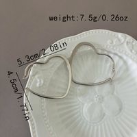 1 Pair Casual Romantic Simple Style Heart Shape 304 Stainless Steel Hoop Earrings main image 2