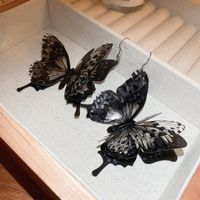 1 Pair Elegant Retro Butterfly Arylic Drop Earrings main image 3