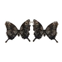 1 Paire Élégant Rétro Papillon Arylique Boucles D'oreilles main image 4