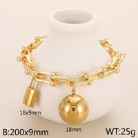 Wholesale Fashion Geometric Copper 18K Gold Plated Pendant Necklace sku image 1