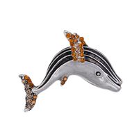 Estilo Clásico Animal Delfín Caballo Aleación Embutido Diamantes De Imitación Unisexo Broches sku image 12