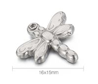 Einfacher Stil Libelle Schmetterling Rostfreier Stahl Schmuckzubehör main image 2