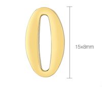 1 Piece Stainless Steel 18K Gold Plated Oval main image 2