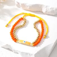 Casual Cute Simple Style Color Block Beaded Alloy Beaded Women's Bracelets sku image 6