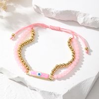Casual Cute Simple Style Color Block Beaded Alloy Beaded Women's Bracelets sku image 1
