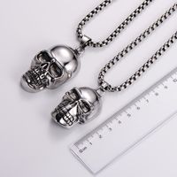 Classic Style Skull 304 Stainless Steel Men's Pendant Necklace main image 4