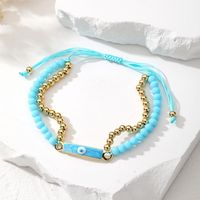 Casual Cute Simple Style Color Block Beaded Alloy Beaded Women's Bracelets sku image 2