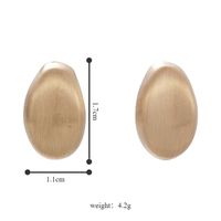 1 Pair Lady Solid Color Plating Alloy White Gold Plated Gold Plated Ear Studs main image 3