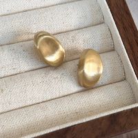 1 Pair Lady Solid Color Plating Alloy White Gold Plated Gold Plated Ear Studs main image 6
