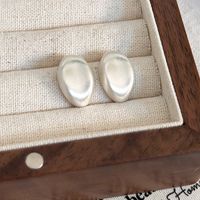 1 Pair Lady Solid Color Plating Alloy White Gold Plated Gold Plated Ear Studs main image 8