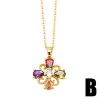 Simple Style Heart Shape Copper Plating Inlay Zircon 18k Gold Plated Necklace main image 5