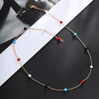 Xuping Style Simple Multicolore Plaqué Or 18k Alliage De Gros Collier main image 7