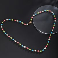 Xuping Style Simple Multicolore Plaqué Or 18k Alliage De Gros Collier main image 8