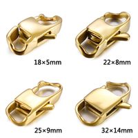 1 Piece Stainless Steel 18K Gold Plated Geometric main image 2