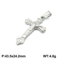 1 Piece Stainless Steel 18K Gold Plated Cross sku image 5