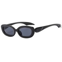 Y2k Solid Color Ac Oval Frame Full Frame Women's Sunglasses sku image 1