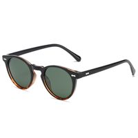 Retro Simple Style Solid Color Tac Round Frame Full Frame Men's Sunglasses sku image 5