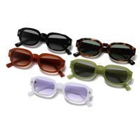 Retro Simple Style Solid Color Pc Oval Frame Full Frame Women's Sunglasses main image 4