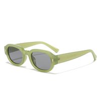 Retro Simple Style Solid Color Pc Oval Frame Full Frame Women's Sunglasses main image 3