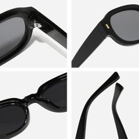Retro Simple Style Solid Color Pc Oval Frame Full Frame Women's Sunglasses main image 2