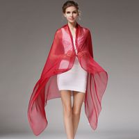 Women's Simple Style Solid Color Silk Silk Scarf Shawl sku image 5