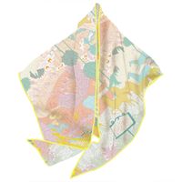 Women's Simple Style Color Block Imitated Silk Printing Silk Scarf main image 2