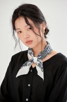 Women's Elegant Simple Style Printing Cotton Blend Printing Bandanas sku image 1