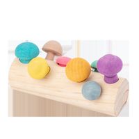 Building Toys Baby(0-2years) Solid Color Wood Toys main image 4