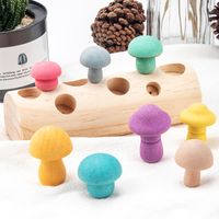 Building Toys Baby(0-2years) Solid Color Wood Toys main image 2