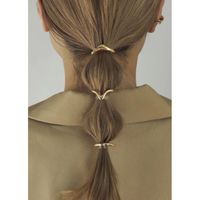 Women's Retro Solid Color Alloy Plating Hair Buckle main image 1