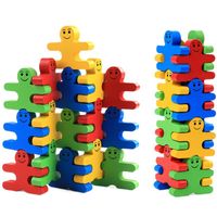 Building Toys Toddler(3-6years) Solid Color Wood Toys main image 5