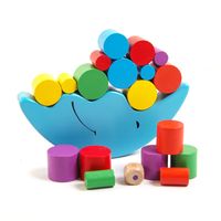 Building Toys Toddler(3-6years) Solid Color Wood Toys sku image 5
