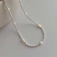 Elegant Simple Style Geometric Alloy Freshwater Pearl Copper Wholesale Necklace main image 4