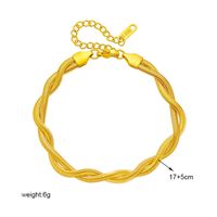 Elegant Simple Style Geometric Titanium Steel Plating Bracelets Necklace main image 3