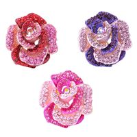 Lady Flower Alloy Inlay Rhinestones Unisex Brooches main image 6