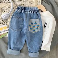 Vintage Style Solid Color Cotton Boys Pants sku image 4