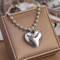 Simple Style Heart Shape Metal Plating Unisex Pendant Necklace main image 1