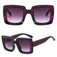 Exaggerated Solid Color Pc Square Full Frame Men's Sunglasses main image 2